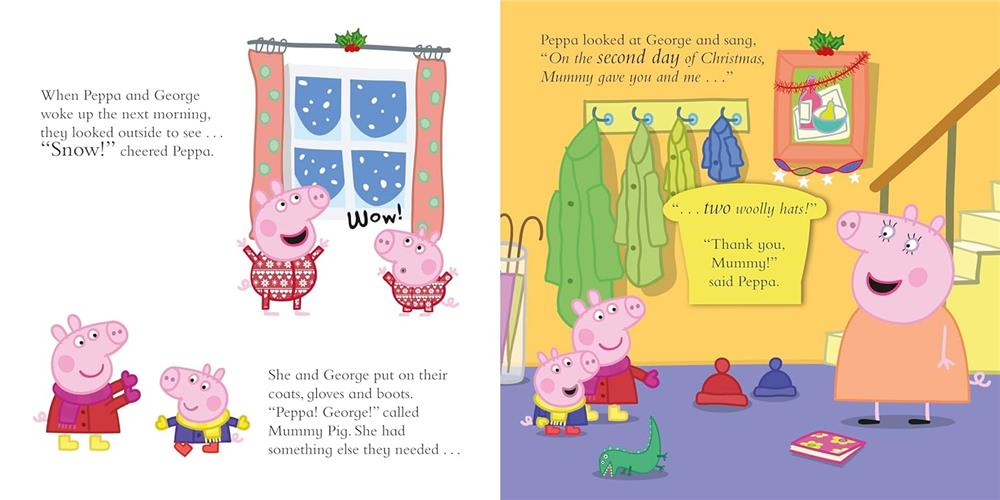 Peppa Pig - Peppas 12 Days of Christmas Çocuk Kitapları Uzmanı - Children's Books Expert