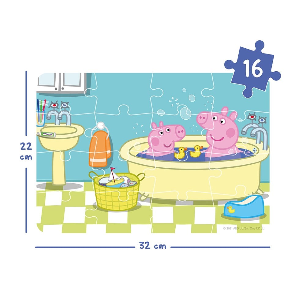 PEPPA PIG PROGRESSIVE PUZZLE - A HAPPY DAY Çocuk Kitapları Uzmanı - Children's Books Expert
