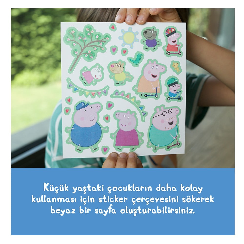 PEPPA PIG REUSABLE STICKER SET - OUTDOOR FUN Çocuk Kitapları Uzmanı - Children's Books Expert