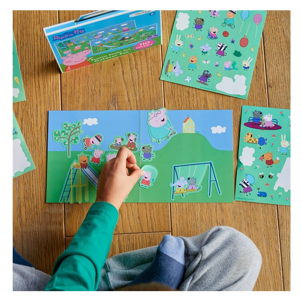 PEPPA PIG REUSABLE STICKER SET - OUTDOOR FUN Çocuk Kitapları Uzmanı - Children's Books Expert