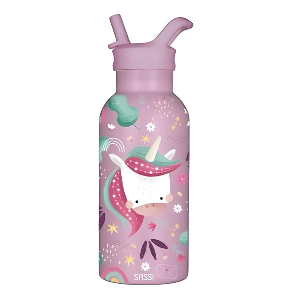 Pipetli Çelik Termos - Sevimli Unicorn Çocuk Kitapları Uzmanı - Children's Books Expert