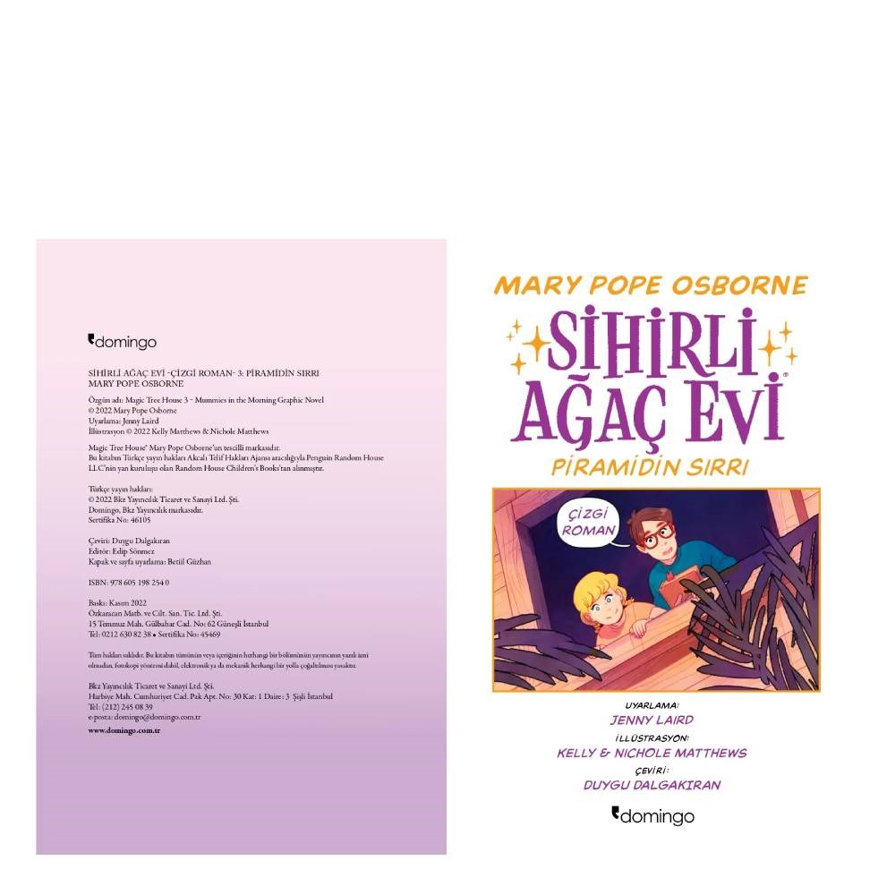 PİRAMİDİN SIRRI - SİHİRLİ AĞAÇ EVİ ÇİZGİ ROMAN 3 Çocuk Kitapları Uzmanı - Children's Books Expert