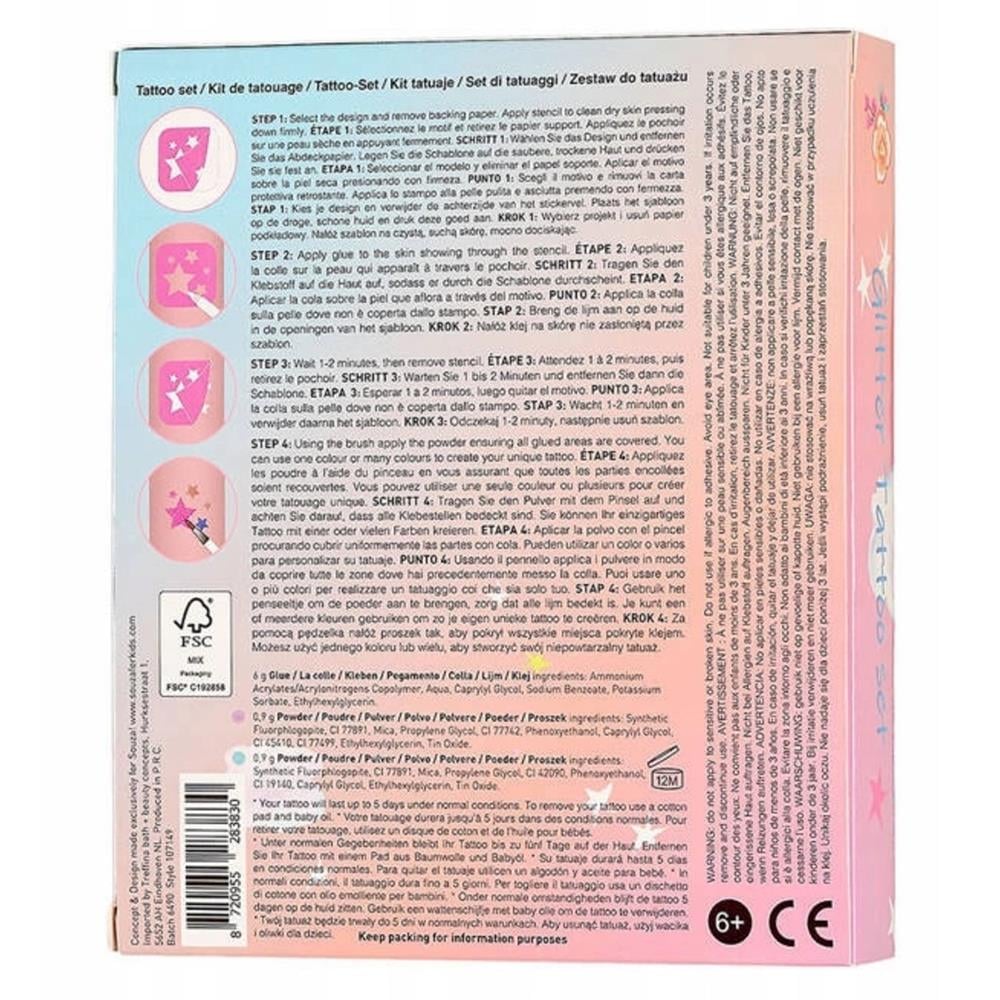 Pırıltılı Dövme Seti - Unicorn Çocuk Kitapları Uzmanı - Children's Books Expert