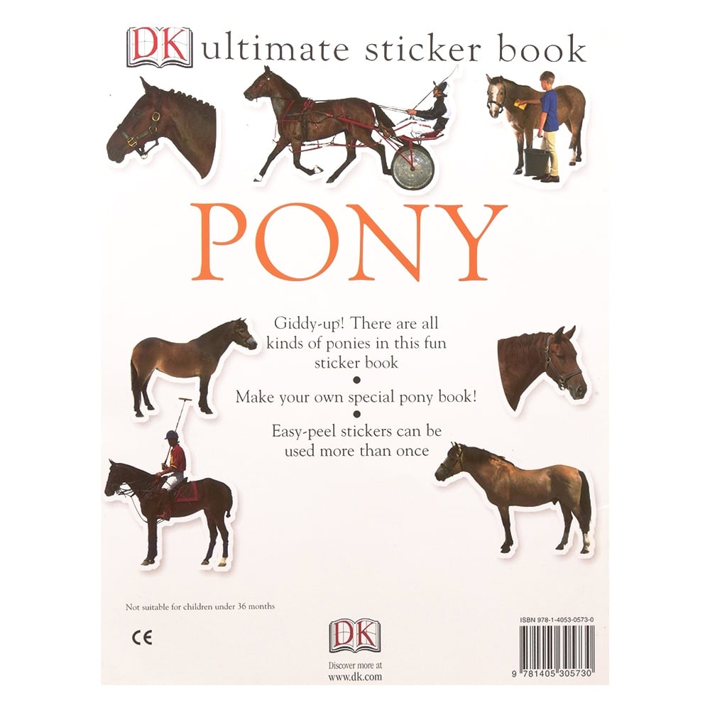 PONY ULTIMATE STICKER BOOK (ULTIMATE STICKERS) Çocuk Kitapları Uzmanı - Children's Books Expert