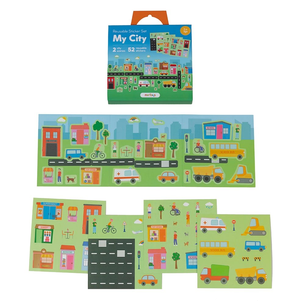 REUSABLE STICKER SET - MY CITY Çocuk Kitapları Uzmanı - Children's Books Expert