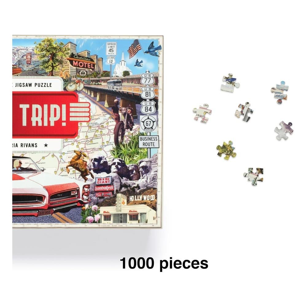 Road Trip - 1000 Pieces Jigsaw Puzzle Çocuk Kitapları Uzmanı - Children's Books Expert