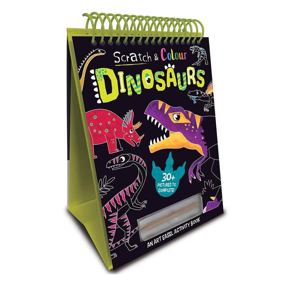 Scratch and Colour - Dinosaurs Çocuk Kitapları Uzmanı - Children's Books Expert