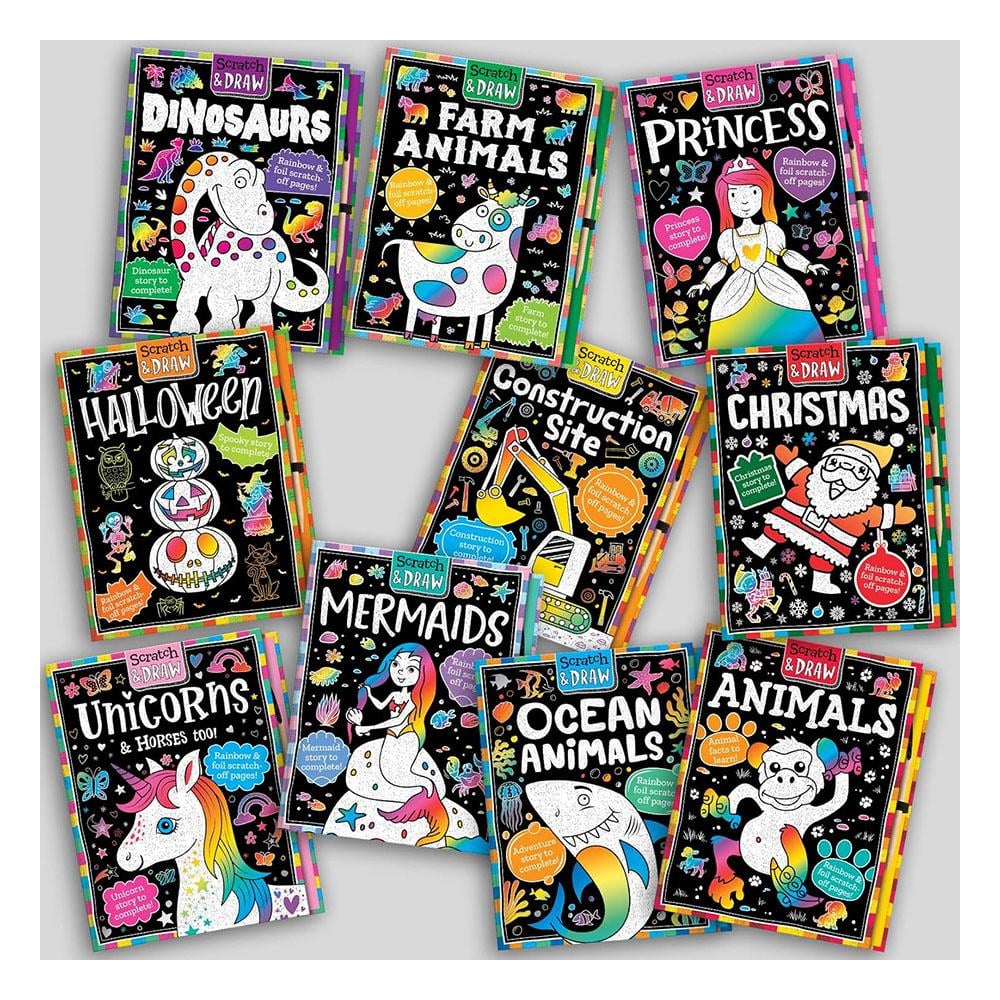 Scratch And Draw - Construction Site Çocuk Kitapları Uzmanı - Children's Books Expert