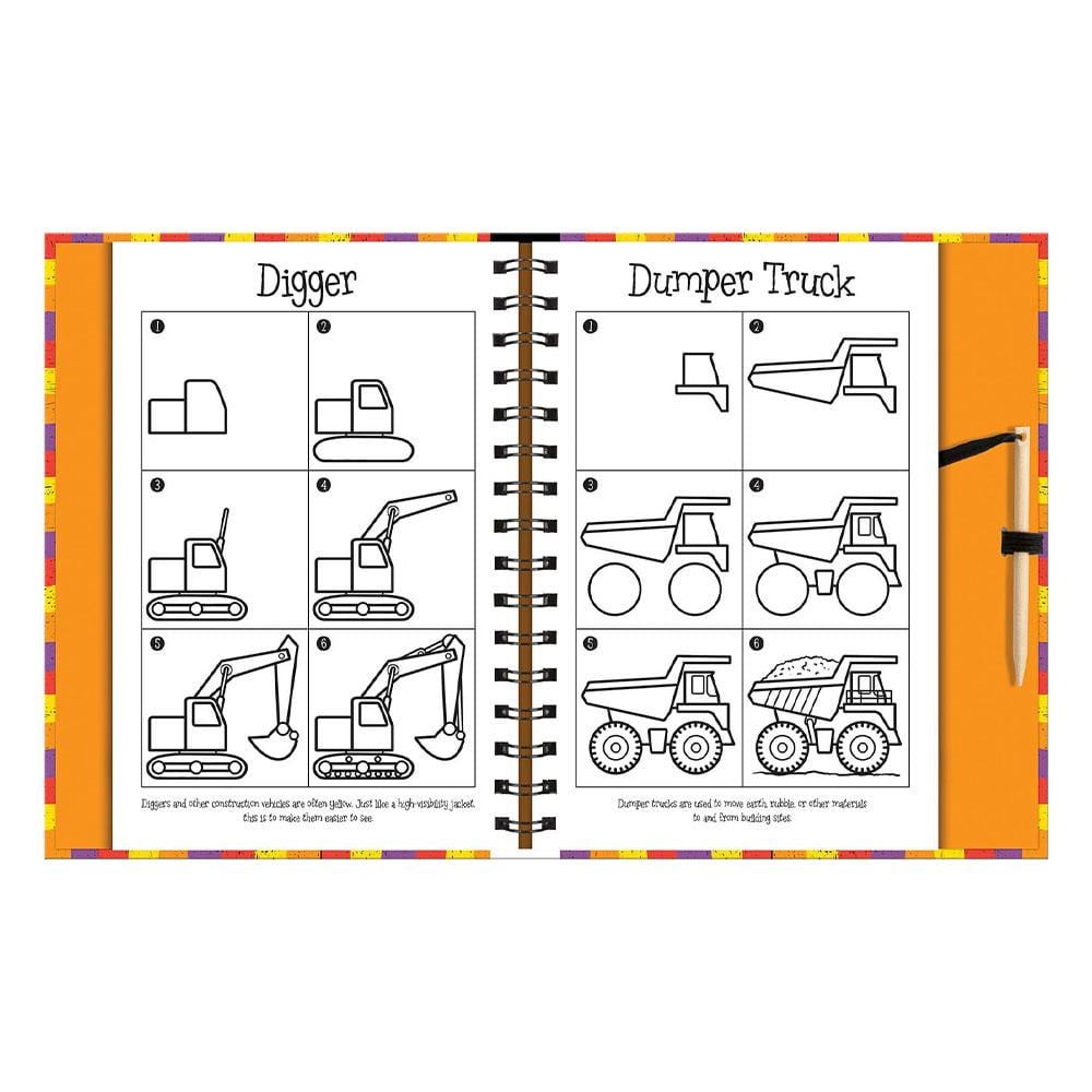 Scratch And Draw - Construction Site Çocuk Kitapları Uzmanı - Children's Books Expert
