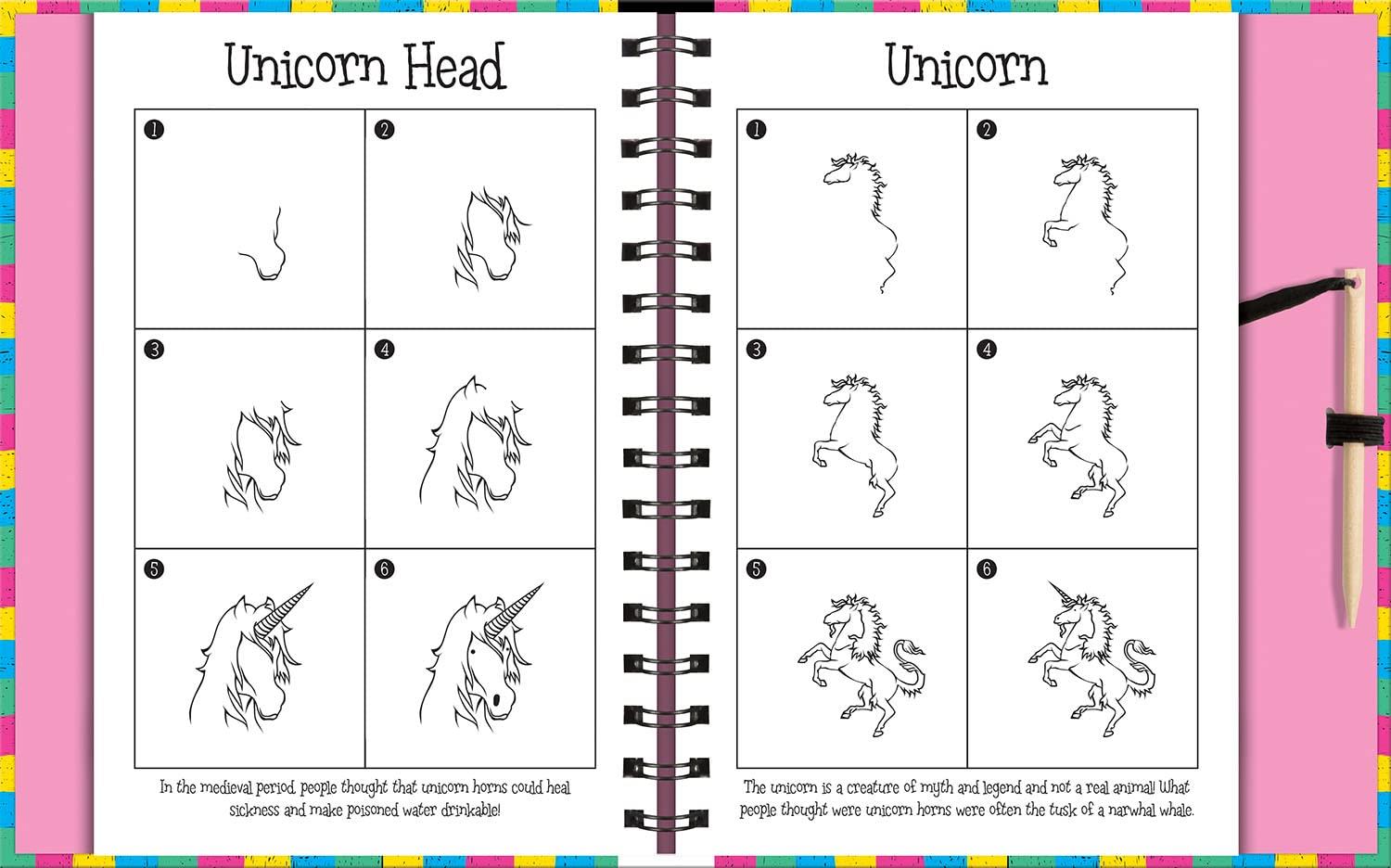 Scratch and Draw - Horses and Unicorns Çocuk Kitapları Uzmanı - Children's Books Expert