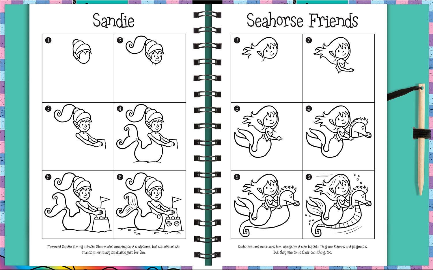 Scratch And Draw - Mermaids Çocuk Kitapları Uzmanı - Children's Books Expert
