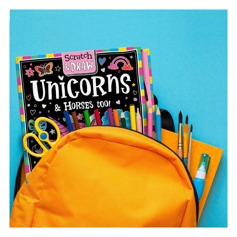 Scratch and Draw - Unicorns and Horses too Çocuk Kitapları Uzmanı - Children's Books Expert