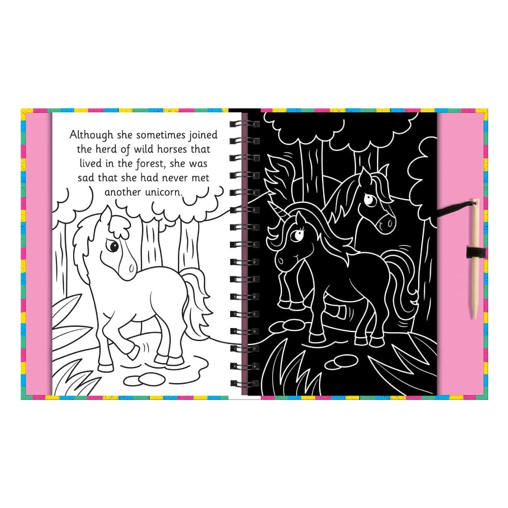 Scratch and Draw - Unicorns and Horses too Çocuk Kitapları Uzmanı - Children's Books Expert