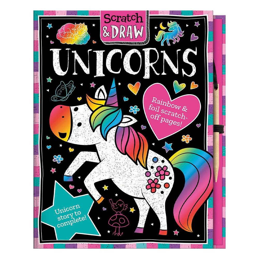 Scratch And Draw - Unicorns Çocuk Kitapları Uzmanı - Children's Books Expert