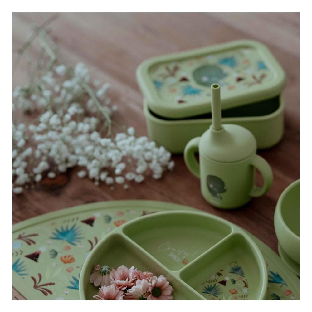 Silikon Beslenme Kutusu - Güçlü Dinozor Çocuk Kitapları Uzmanı - Children's Books Expert