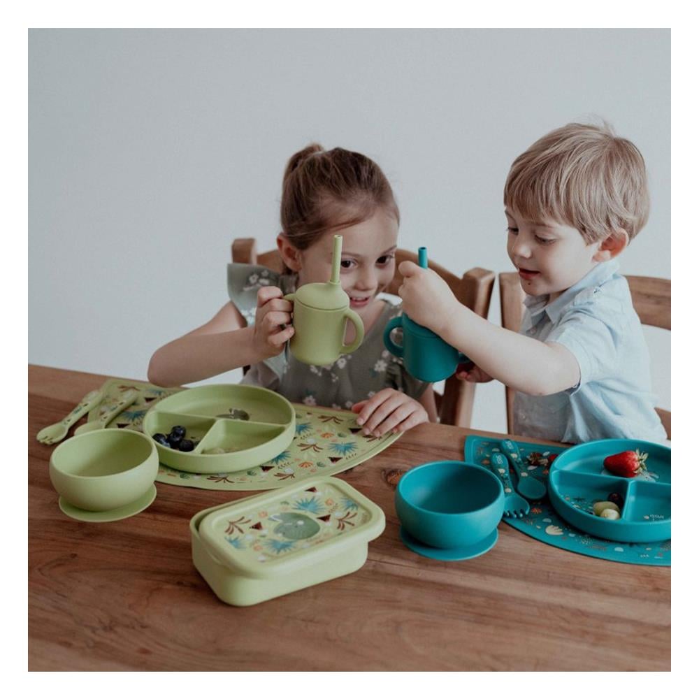 Silikon Beslenme Kutusu - Güçlü Dinozor Çocuk Kitapları Uzmanı - Children's Books Expert