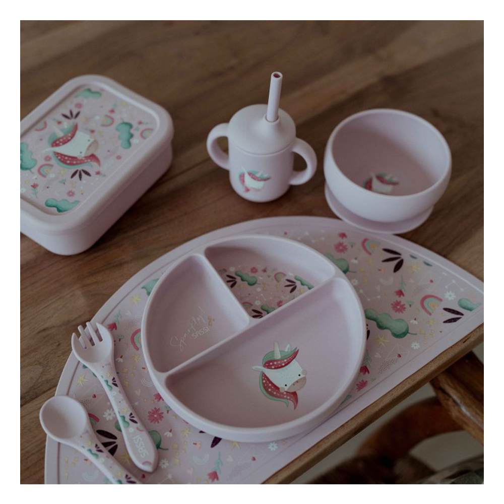 Silikon Beslenme Kutusu - Sevimli Unicorn Çocuk Kitapları Uzmanı - Children's Books Expert