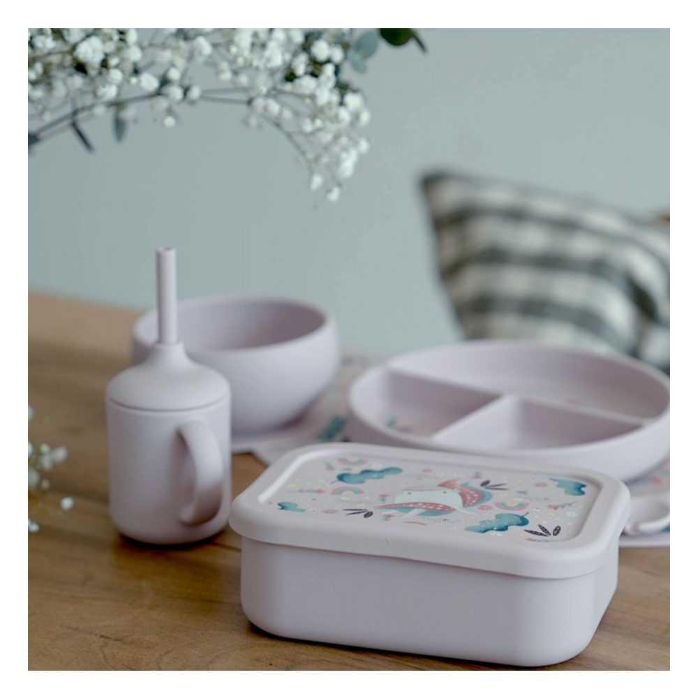 Silikon Beslenme Kutusu - Sevimli Unicorn Çocuk Kitapları Uzmanı - Children's Books Expert