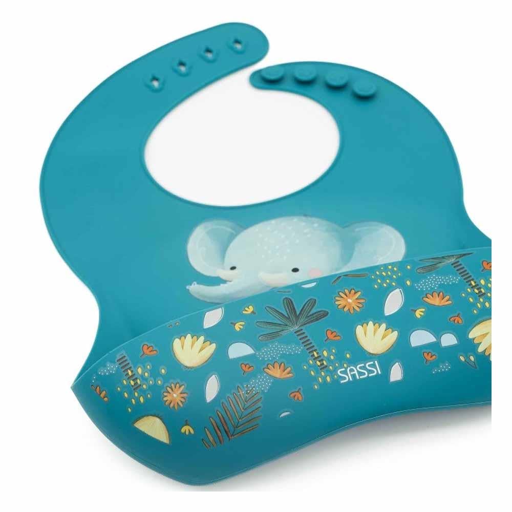 Silikon Cepli Mama Önlüğü - Bilge Fil Çocuk Kitapları Uzmanı - Children's Books Expert
