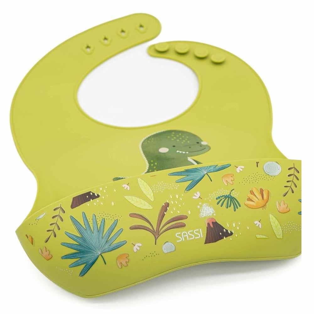 Silikon Cepli Mama Önlüğü - Güçlü Dinozor Çocuk Kitapları Uzmanı - Children's Books Expert