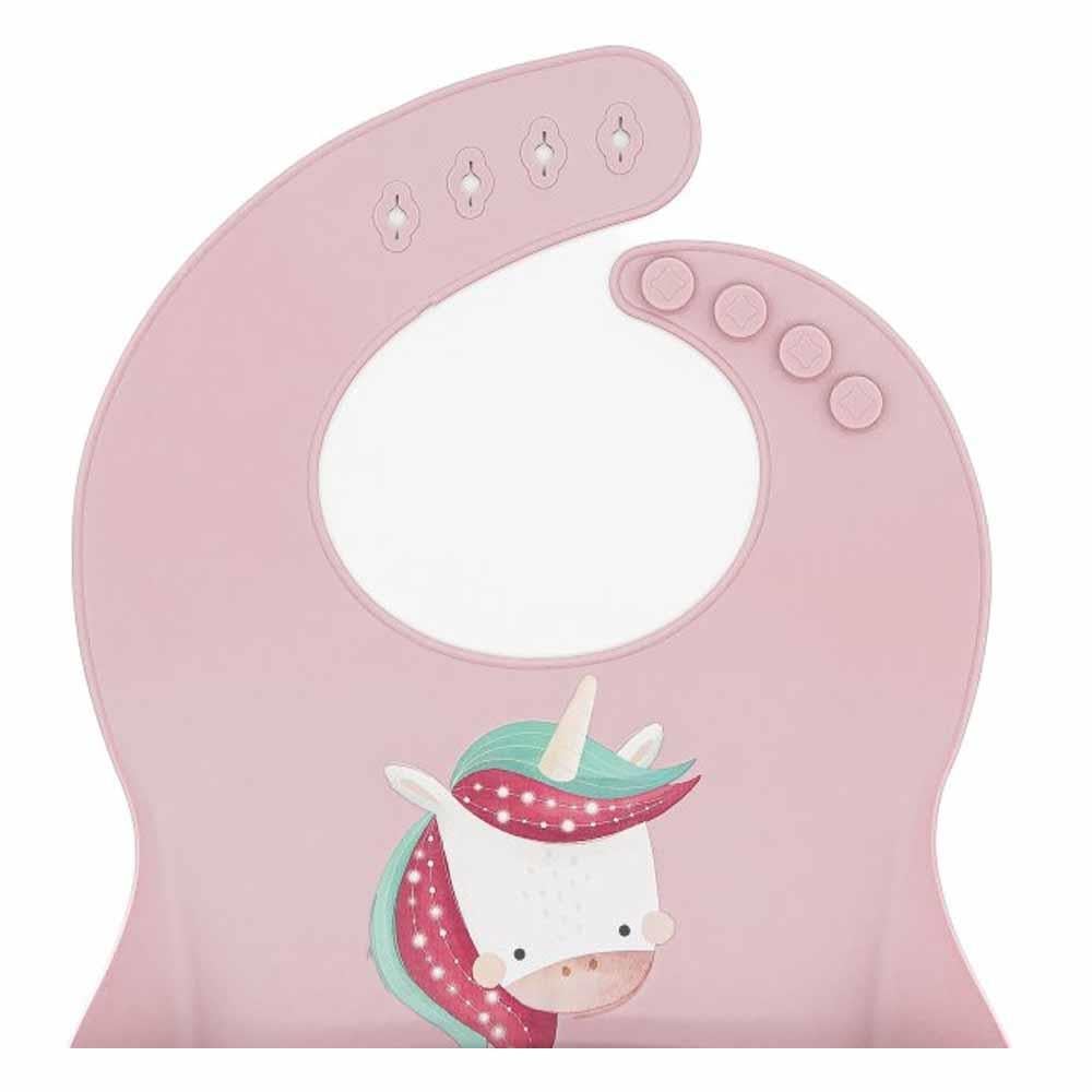 Silikon Cepli Mama Önlüğü - Sevimli Unicorn Çocuk Kitapları Uzmanı - Children's Books Expert