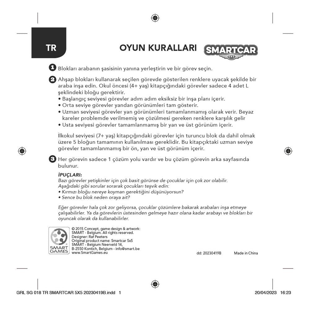 Smart Car 5x5 Çocuk Kitapları Uzmanı - Children's Books Expert