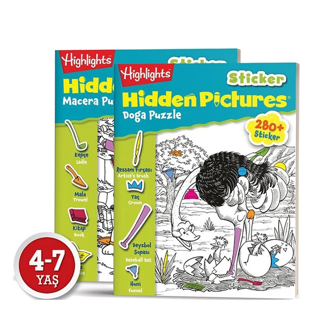 STICKER HIDDEN PICTURES Çocuk Kitapları Uzmanı - Children's Books Expert