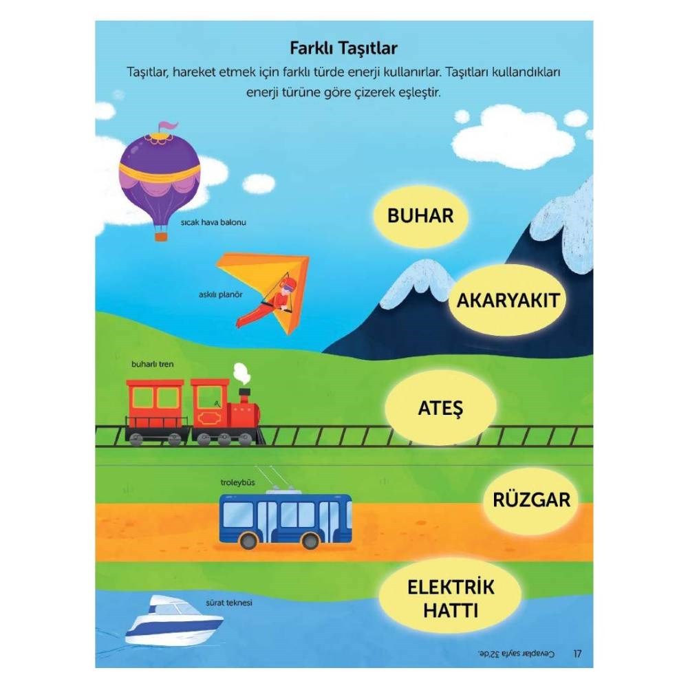 TAŞITLAR-EĞLENCELİ ÖĞRETİCİ AKTİVİTE KİTABI Çocuk Kitapları Uzmanı - Children's Books Expert