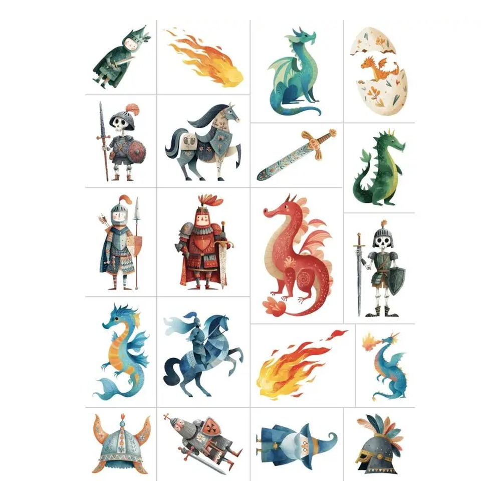 Tattoos -  Knıghts & Dragons Çocuk Kitapları Uzmanı - Children's Books Expert