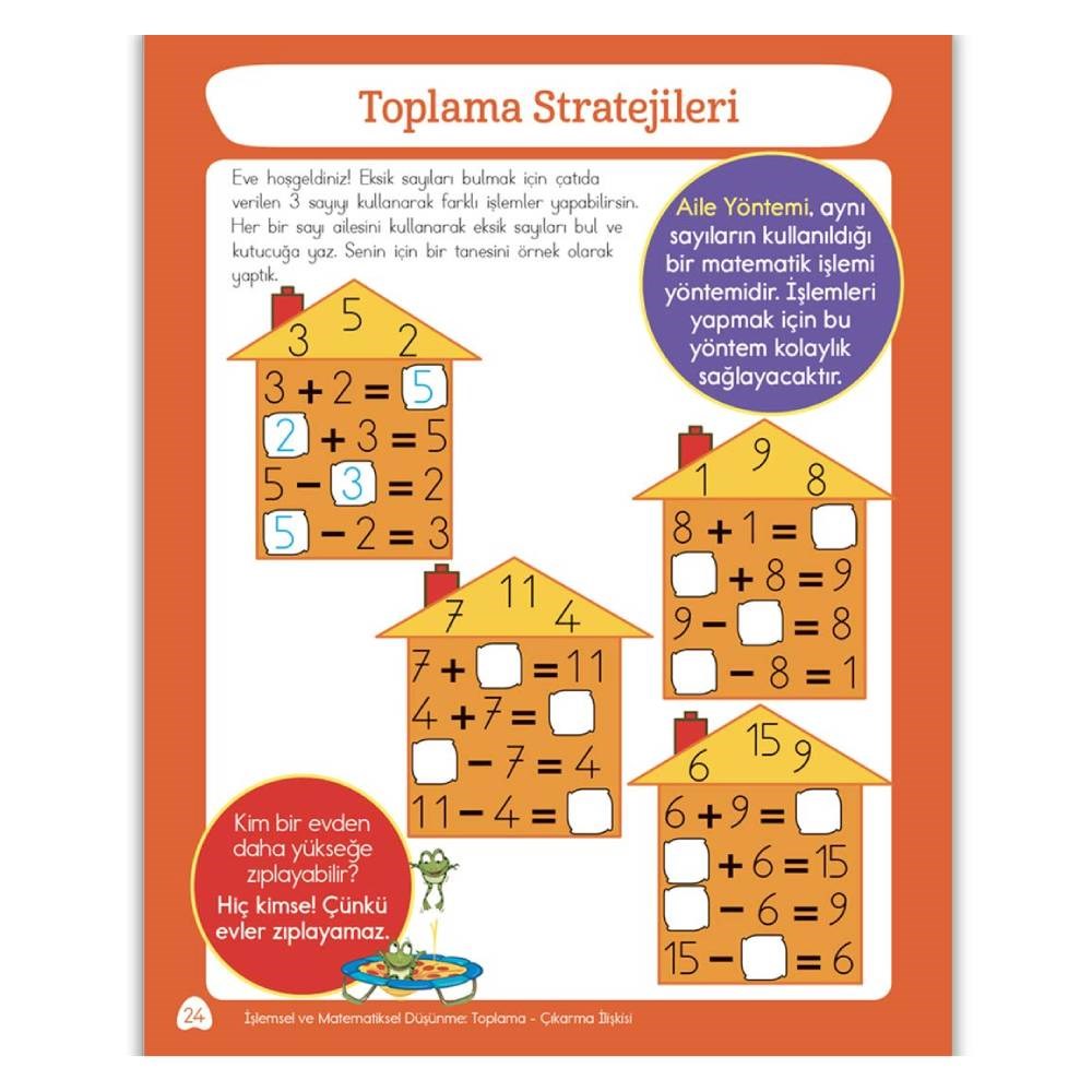 TOPLAMA ETKİNLİK KİTABI-ZİHİNDEN EĞLENCELİ ÖĞRETİCİ Çocuk Kitapları Uzmanı - Children's Books Expert