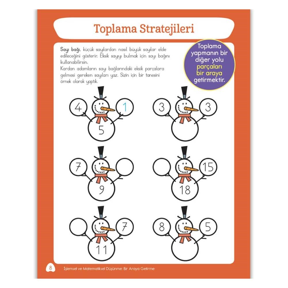 TOPLAMA ETKİNLİK KİTABI-ZİHİNDEN EĞLENCELİ ÖĞRETİCİ Çocuk Kitapları Uzmanı - Children's Books Expert