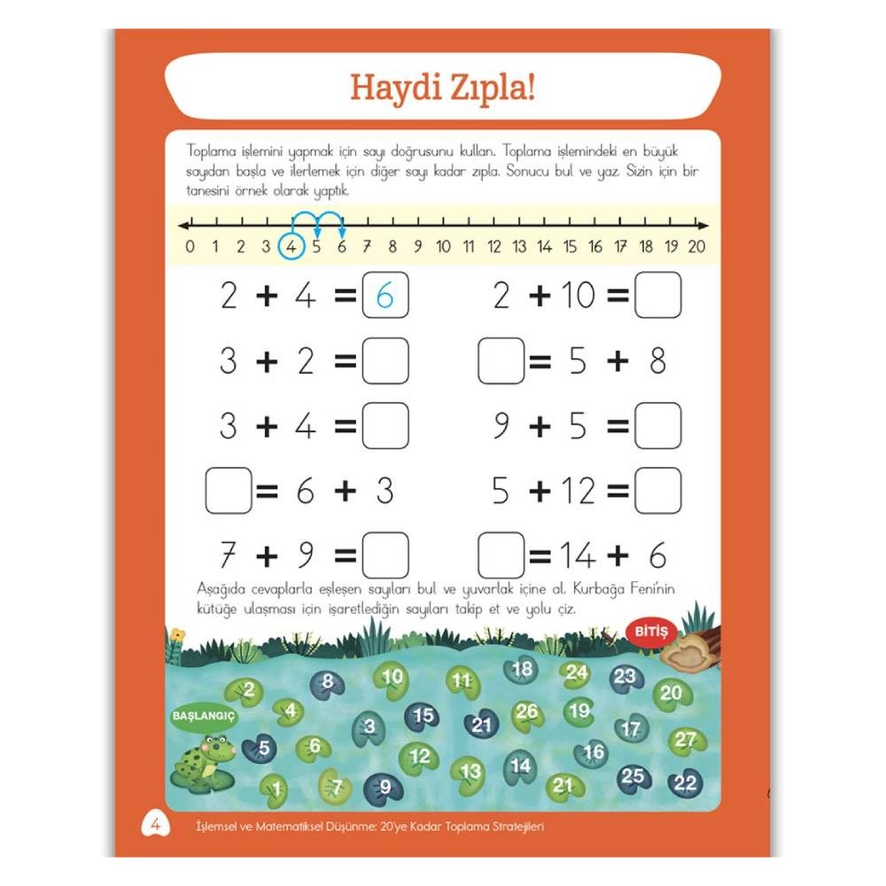 TOPLAMA ETKİNLİK KİTABI-ZİHİNDEN EĞLENCELİ ÖĞRETİCİ Çocuk Kitapları Uzmanı - Children's Books Expert