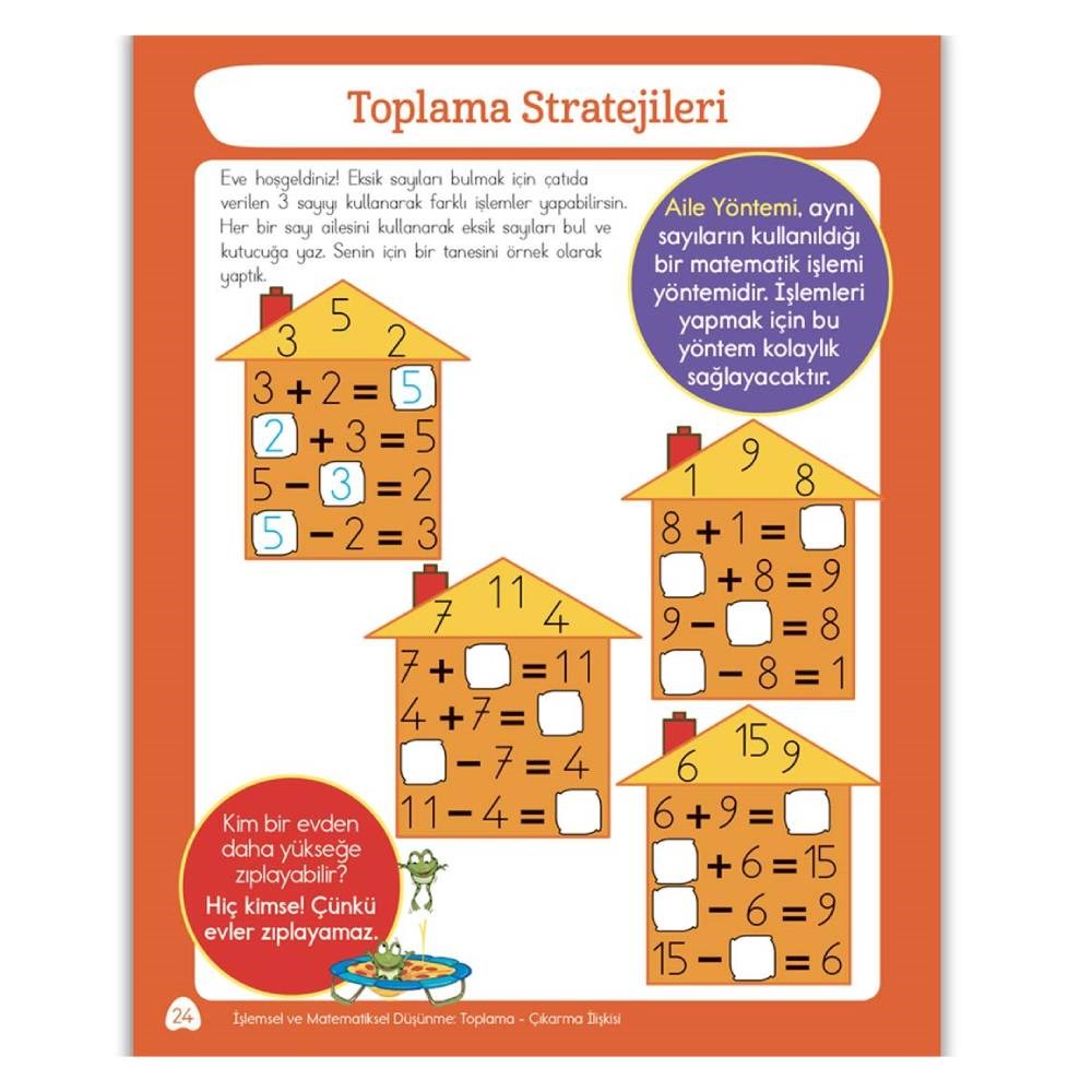 TOPLAMA ETKİNLİK KİTABI-ZİHİNDEN EĞLENCELİ ÖĞRETİCİ Çocuk Kitapları Uzmanı - Children's Books Expert