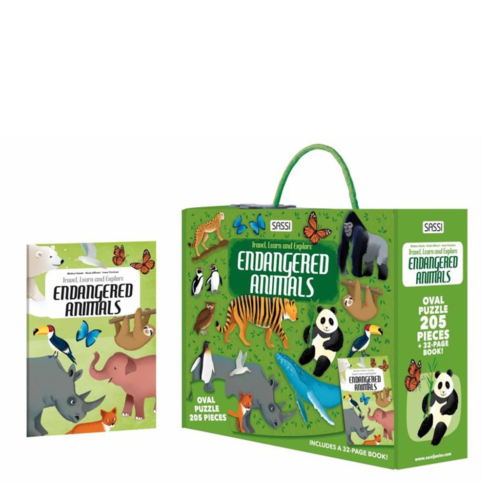 TRAVEL- LEARN AND EXPLORE - ENDANGERED ANIMALS Çocuk Kitapları Uzmanı - Children's Books Expert