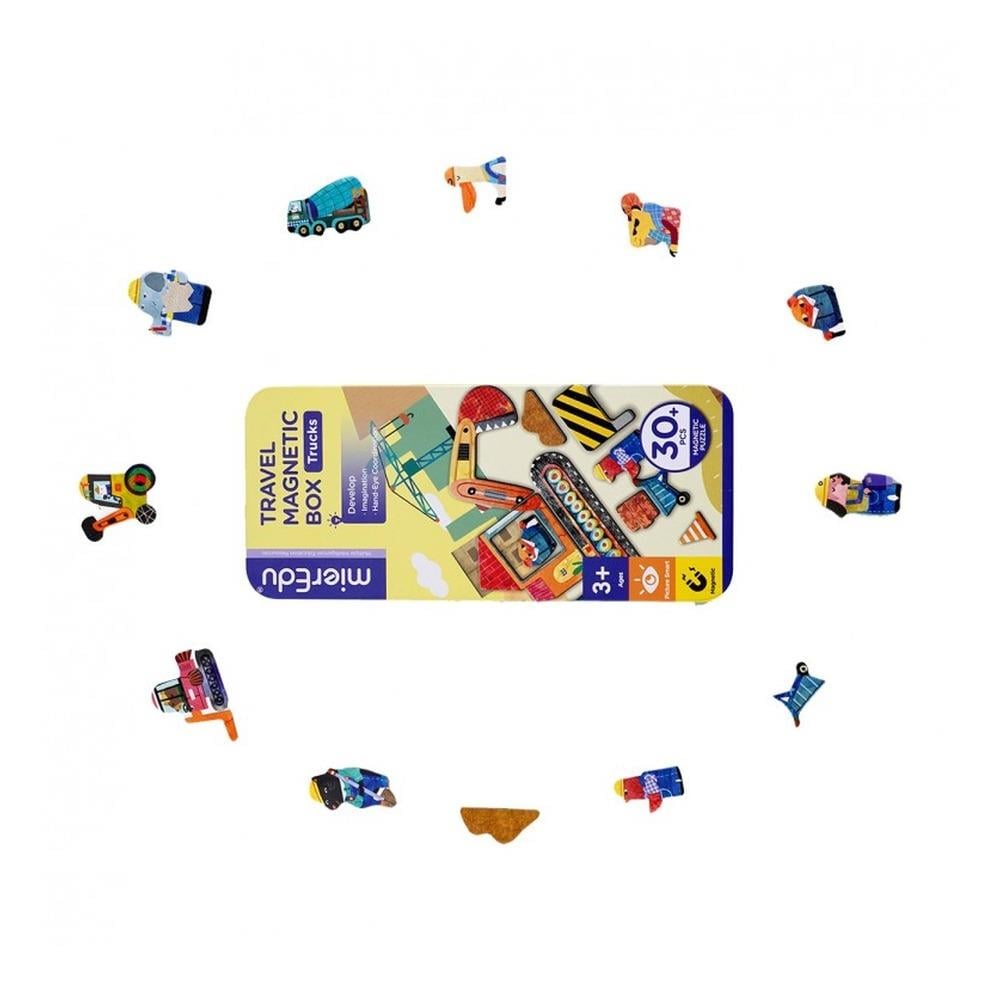 Travel Magnetic Box-Trucks Çocuk Kitapları Uzmanı - Children's Books Expert