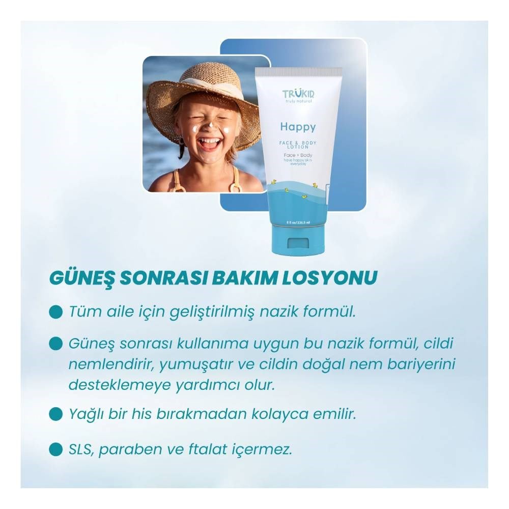 TRUKID HAPPY FACE-BODY LOTION 10007 Çocuk Kitapları Uzmanı - Children's Books Expert