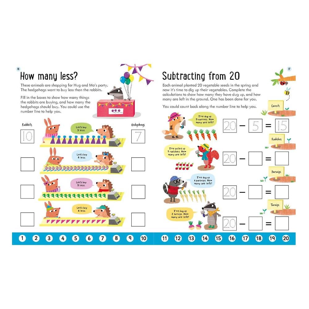 Usborne Workbooks Subtracting 5-6 Çocuk Kitapları Uzmanı - Children's Books Expert