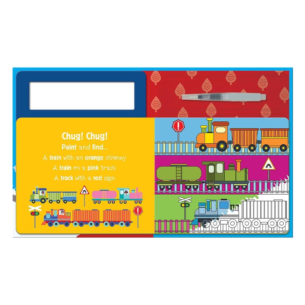 Water Painting - Search and Find Trains Çocuk Kitapları Uzmanı - Children's Books Expert
