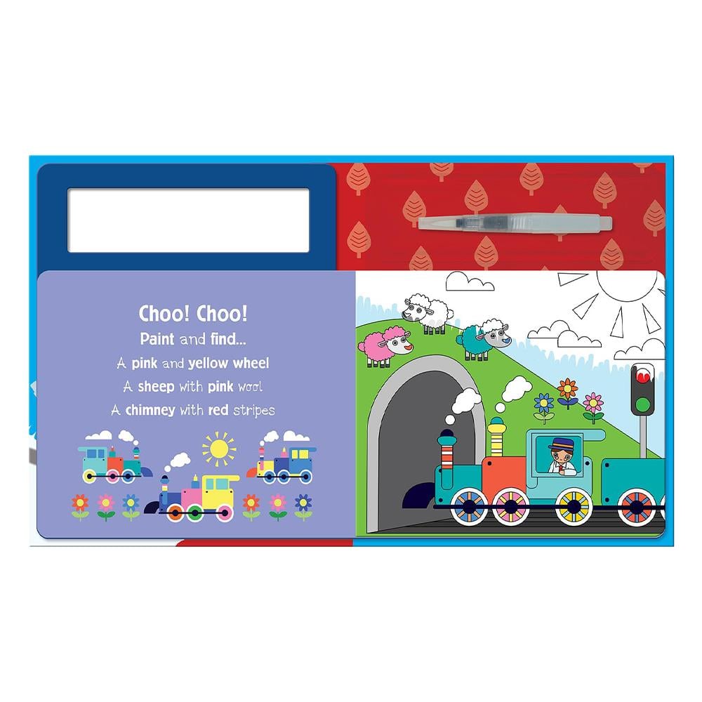 Water Painting - Search and Find Trains Çocuk Kitapları Uzmanı - Children's Books Expert