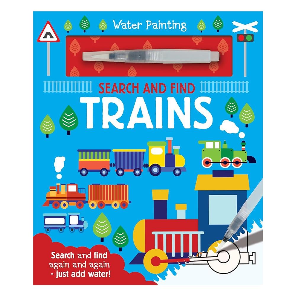 Water Painting - Search and Find Trains Çocuk Kitapları Uzmanı - Children's Books Expert