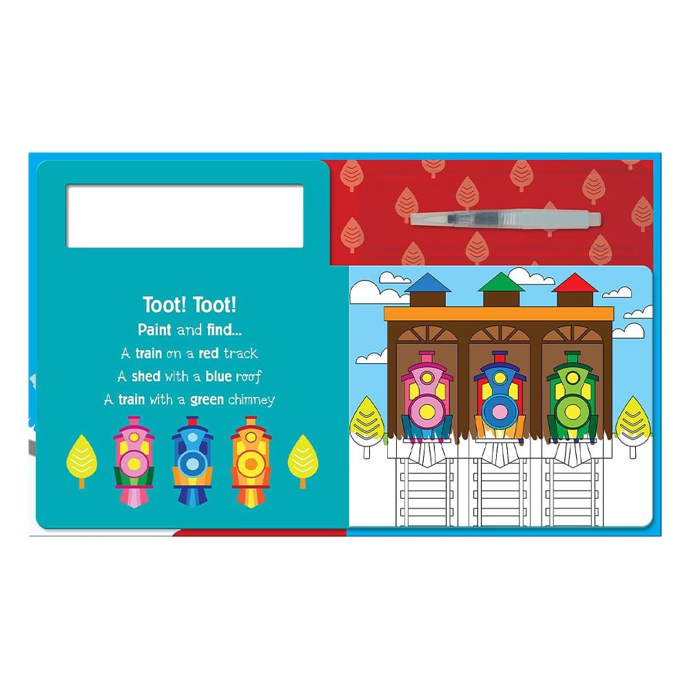 Water Painting - Search and Find Trains Çocuk Kitapları Uzmanı - Children's Books Expert