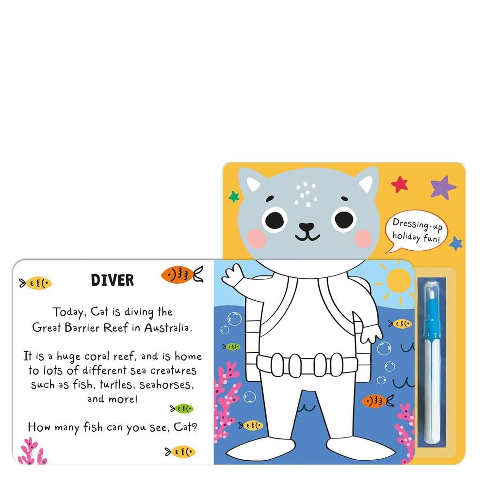 What Will You Wear - Cat-Magic Water Painting Book Çocuk Kitapları Uzmanı - Children's Books Expert