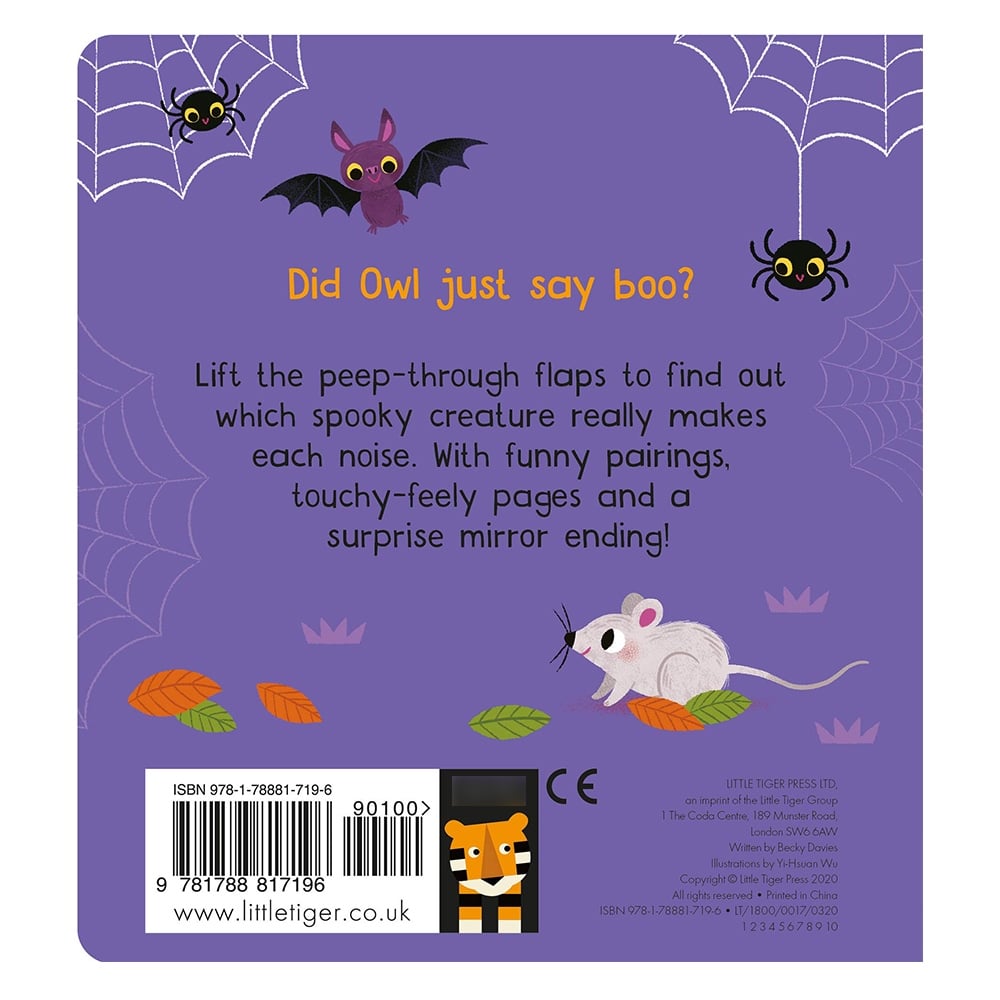 WHO SAID BOO? - A LIFT-THE-FLAP TOUCH AND FEEL BOOK Çocuk Kitapları Uzmanı - Children's Books Expert