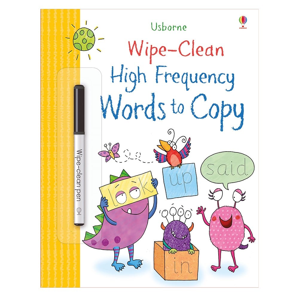 WIPE CLEAN HIGH-FREQUENCY WORDS TO COPY Çocuk Kitapları Uzmanı - Children's Books Expert
