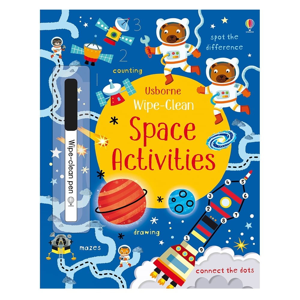 WIPE-CLEAN SPACE ACTIVITIES #yenigelenler Çocuk Kitapları Uzmanı - Children's Books Expert