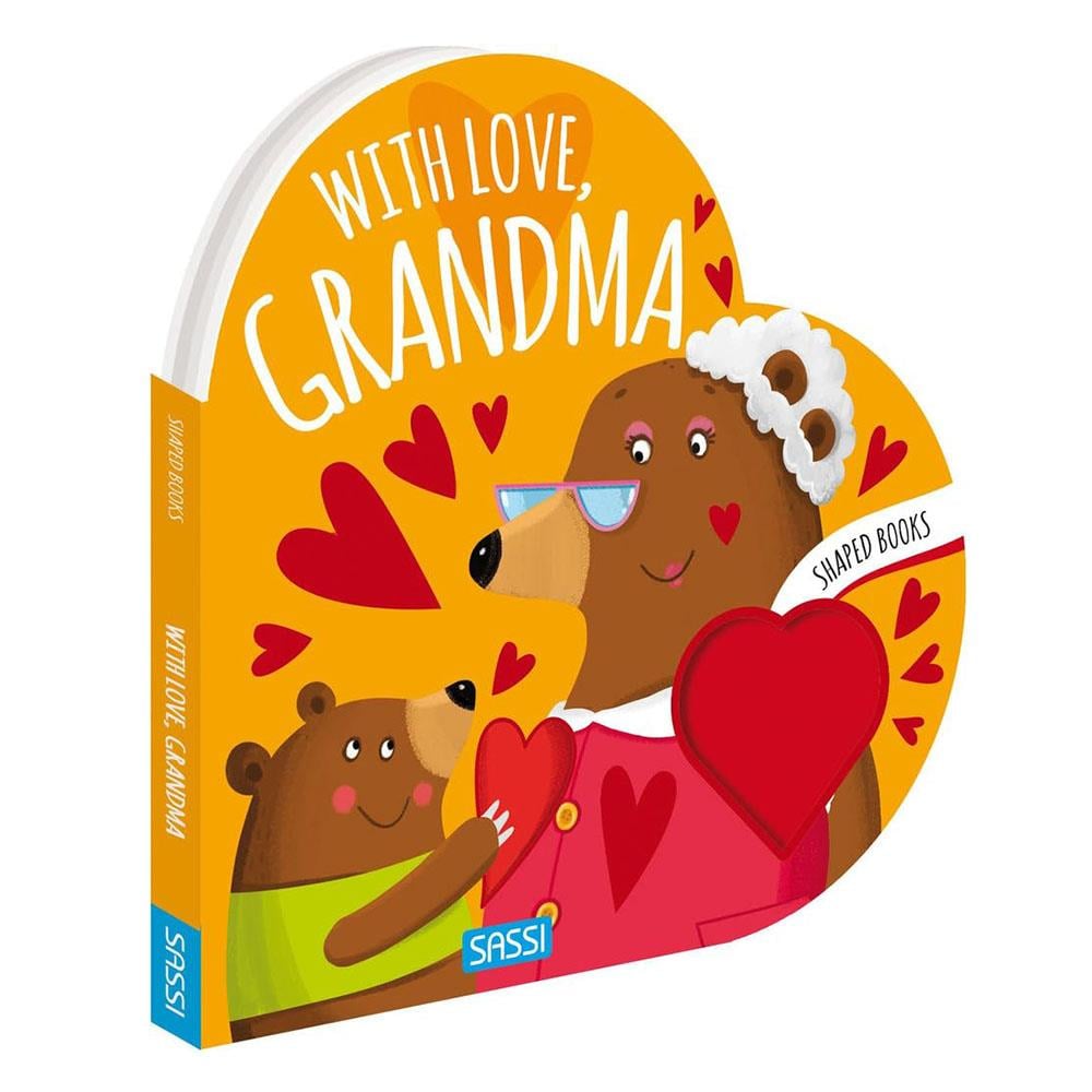 With Love Grandma - Shaped Board Book Çocuk Kitapları Uzmanı - Children's Books Expert
