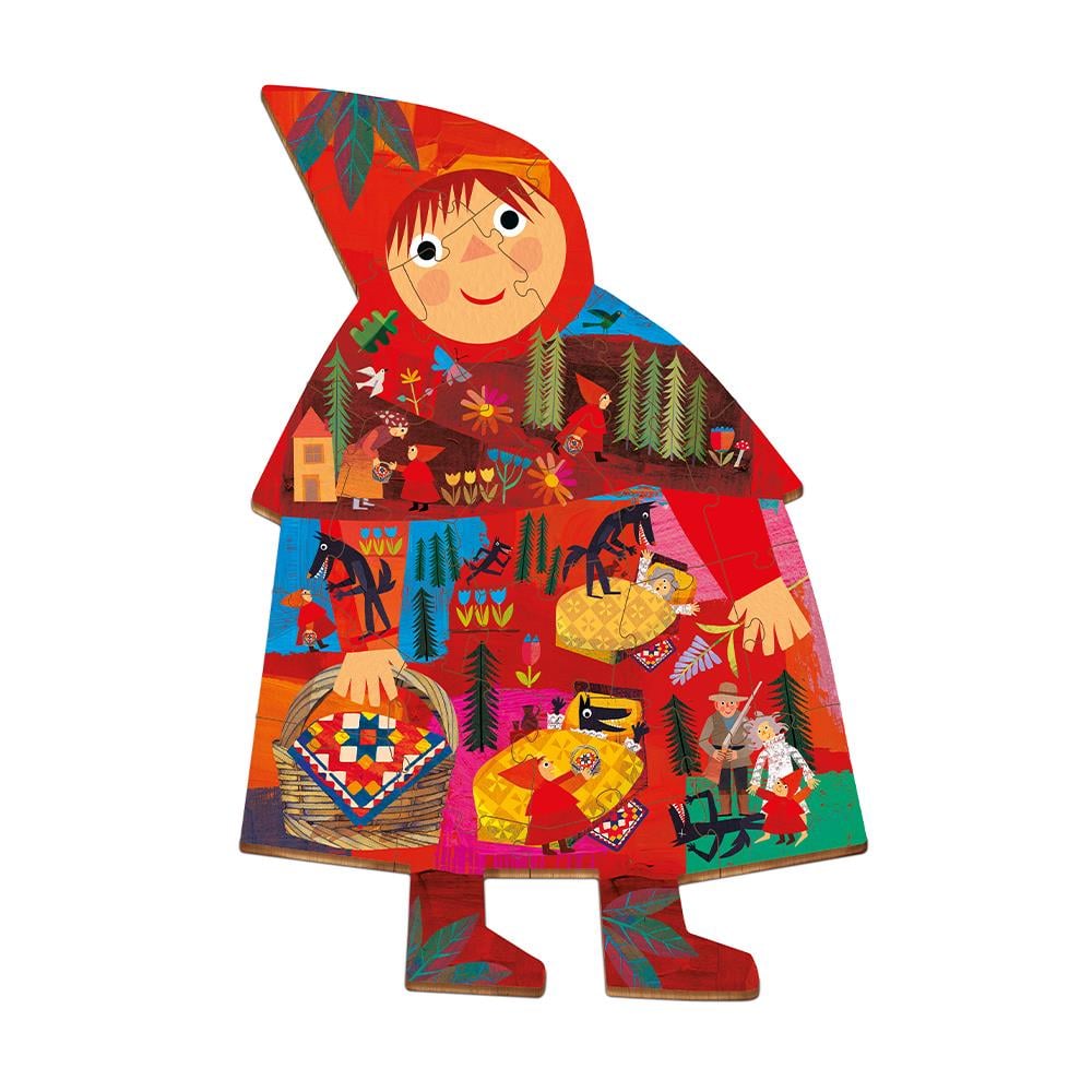 Woody Story Puzzle - Little Red Riding Hood 24 Pcs Çocuk Kitapları Uzmanı - Children's Books Expert