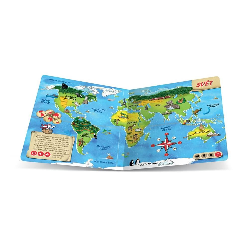 World Atlas Electronic Talking Pen With A Book Çocuk Kitapları Uzmanı - Children's Books Expert