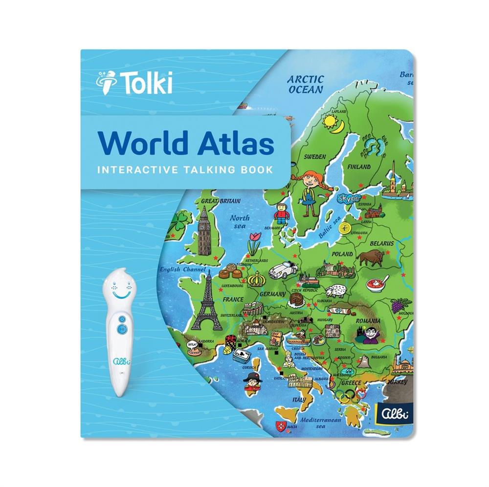 World Atlas Electronic Talking Pen With A Book Çocuk Kitapları Uzmanı - Children's Books Expert