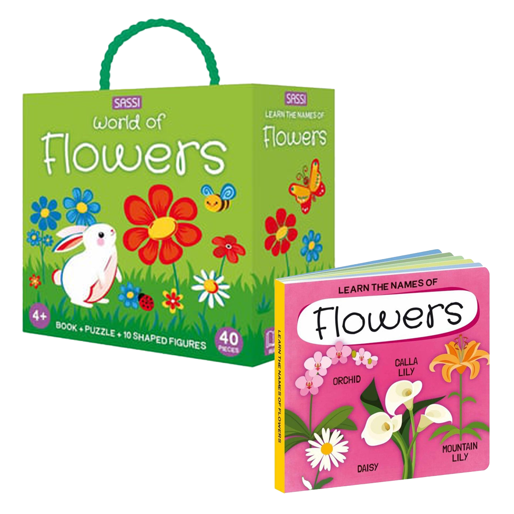 World of Flowers - Book and Puzzle Çocuk Kitapları Uzmanı - Children's Books Expert